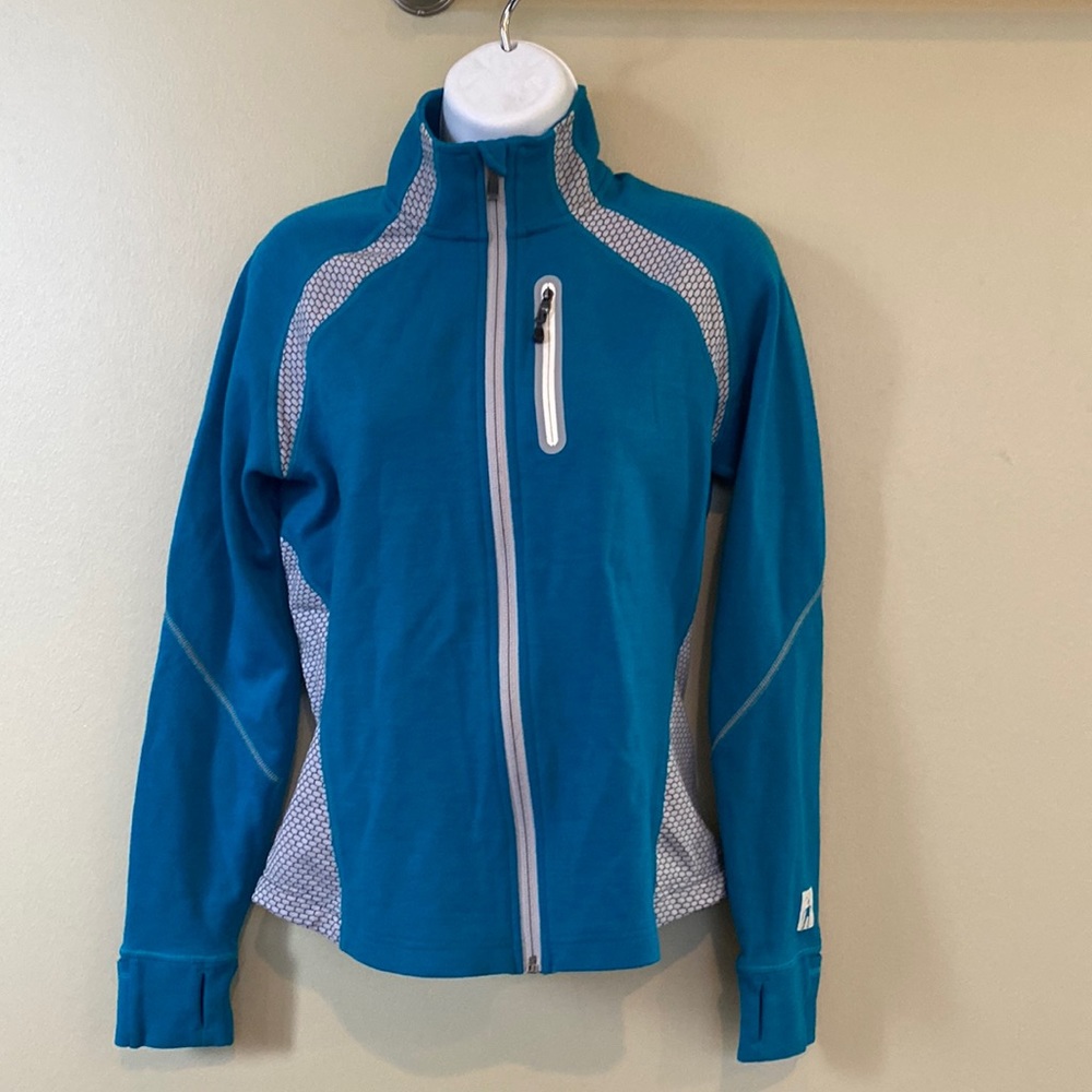 Smartwool turquoise zip up jacket size S